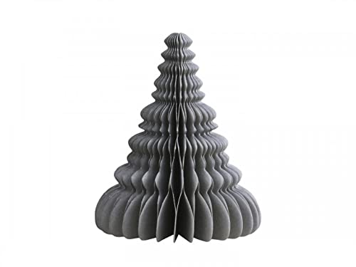 Chic Antique Weihnachtsbaum Aufsteller aus Papier versch. Farben und Größen Christbaum Dekobaum Faltbar (H 15 x Ø 12,5 cm, French Grey) von Chic Antique