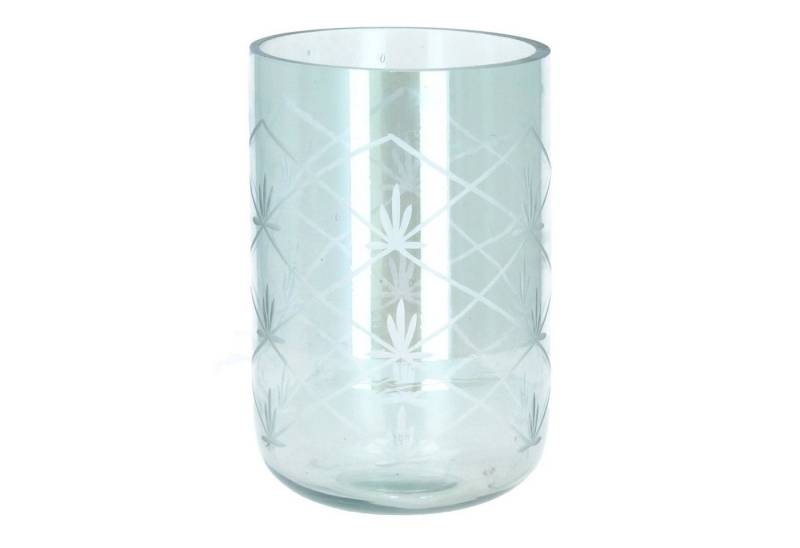 Chic Antique Kerzenhalter Nyons Hurricane Glas Schliff 20 cm olivgrün von Chic Antique