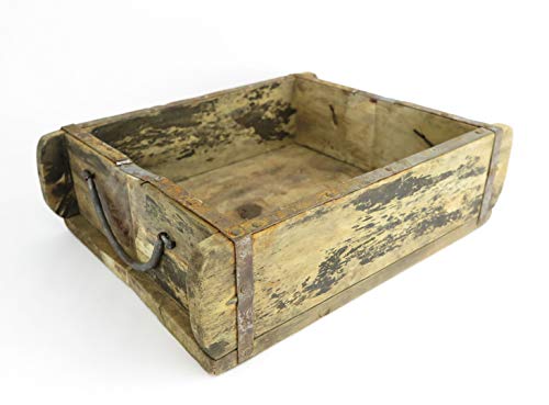 Chic Antique - Ziegelform Holz Box Kiste Halter Regal Holzregal Aufbewahrungskiste 32 x 25 x 9 cm rustikal und romantisch von Chic Antique