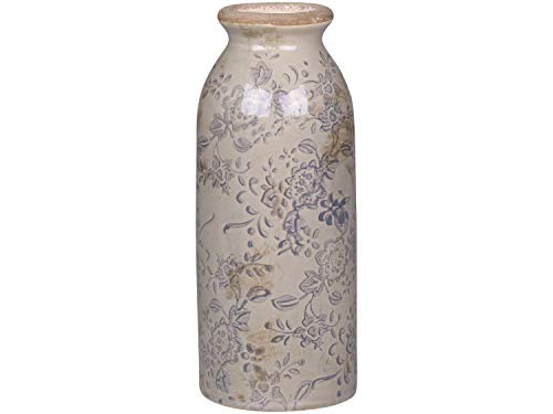Melun Deko Flasche mit Franz.Muster H20xØ8cm chic Antique Vase Kanne Dekoflasche 65287-25 von Chic Antique