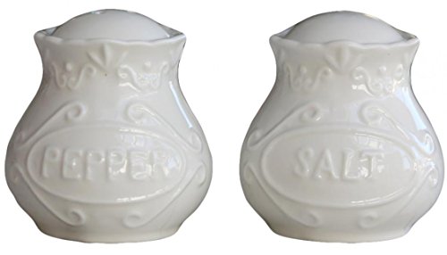 Pfeffer/Salzstreuer im Set Pfeffer Salz Streuer Porzellan weiß 'Provence' von Chic Antique