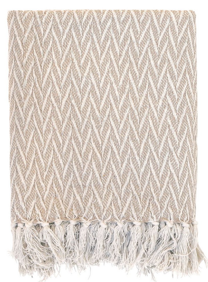 Wohndecke Chic Antique Decke Plaid Kuscheldecke Wohndecke 150x130cm Muster, Chic Antique von Chic Antique