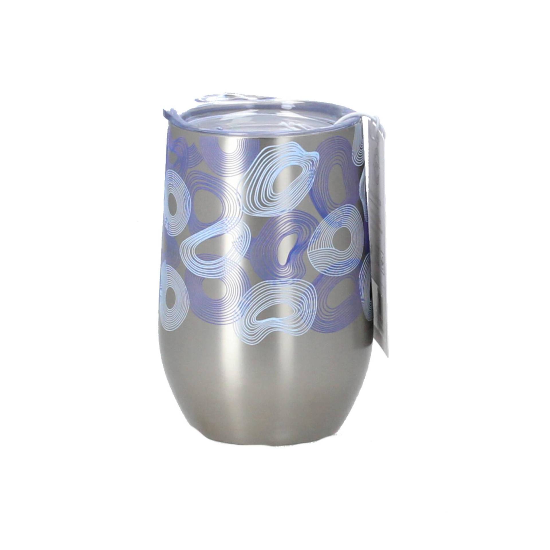 chic.mic Thermobecher bioloco office Bubble Drink silber von chic.mic GmbH