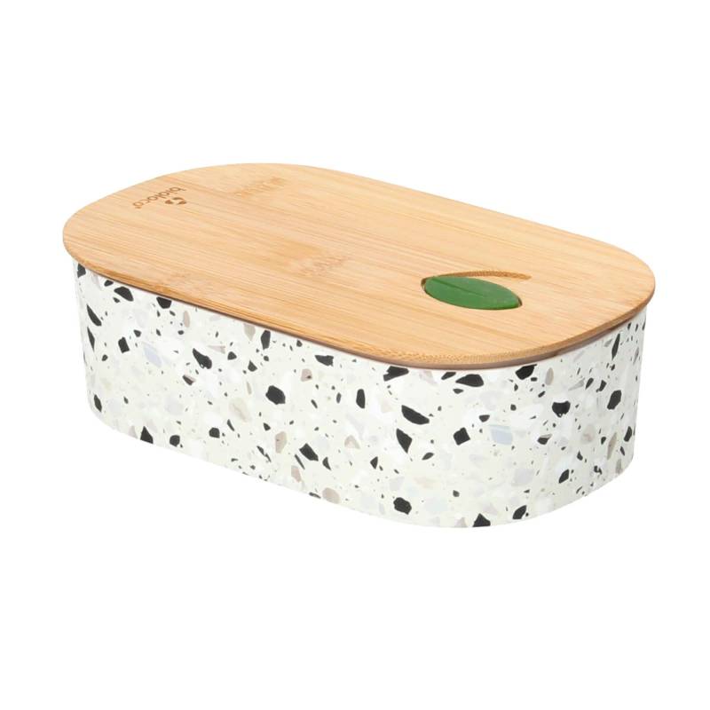 chic.mic lunchbox bioloco plant natural terrazzo oval von chic.mic GmbH