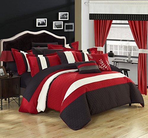 Chic Home, Synthetisch, rot, King Size von Chic Home