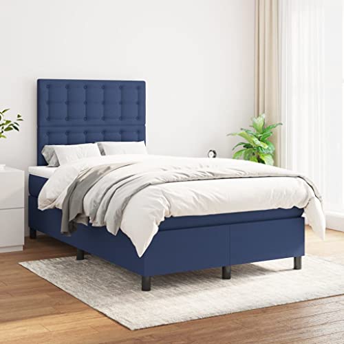 ChicAbode Boxspringbett mit Matratze Blau 120x200 cm Stoff ChicAbode Boxspringbett mit Matratze Blau 120x200 cm Stoff von ChicAbode