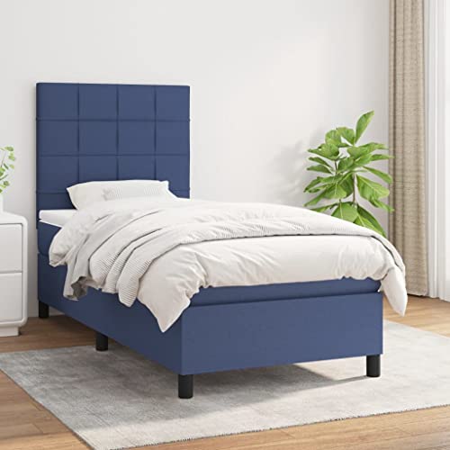 ChicAbode Boxspringbett mit Matratze Blau 80x200 cm Stoff ChicAbode Boxspringbett mit Matratze Blau 80x200 cm Stoff von ChicAbode