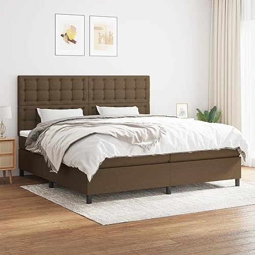 ChicAbode Boxspringbett mit Matratze Dunkelbraun 200x200 cm Stoff ChicAbode Boxspringbett mit Matratze Dunkelbraun 200x200 cm Stoff von ChicAbode