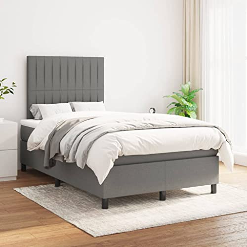 ChicAbode Boxspringbett mit Matratze Dunkelgrau 120x200 cm Stoff ChicAbode Boxspringbett mit Matratze Dunkelgrau 120x200 cm Stoff von ChicAbode