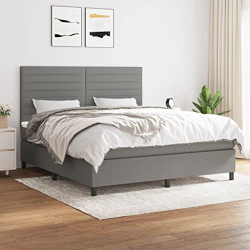 ChicAbode Boxspringbett mit Matratze Dunkelgrau 160x200 cm Stoff ChicAbode Boxspringbett mit Matratze Dunkelgrau 160x200 cm Stoff von ChicAbode