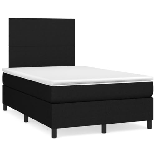 ChicAbode Boxspringbett mit Matratze Schwarz 120x190 cm Stoff von ChicAbode