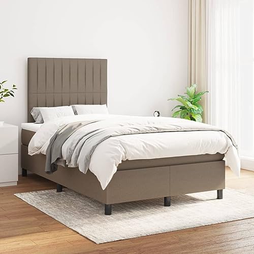 ChicAbode Boxspringbett mit Matratze Taupe 120x200 cm Stoff von ChicAbode