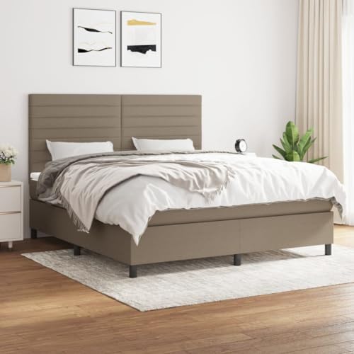 ChicAbode Boxspringbett mit Matratze Taupe 180x200 cm Stoff ChicAbode Boxspringbett mit Matratze Taupe 180x200 cm Stoff von ChicAbode