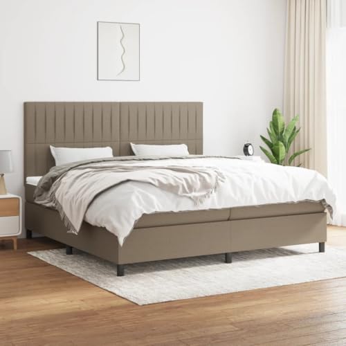ChicAbode Boxspringbett mit Matratze Taupe 200x200 cm Stoff ChicAbode Boxspringbett mit Matratze Taupe 200x200 cm Stoff von ChicAbode
