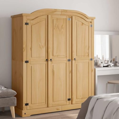 ChicAbode Kleiderschrank Mexiko-Stil Kiefernholz 3 Türen ChicAbode Kleiderschrank Mexiko-Stil Kiefernholz 3 Türen von ChicAbode