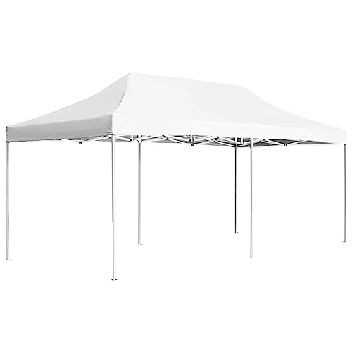 ChicAbode Profi-Partyzelt Faltbar Aluminium 6x3 m Weiß Faltpavillion Gartenzelt Festzelt Pavillon Gartenpavillion Bierzelt Zelt Faltzelt von ChicAbode