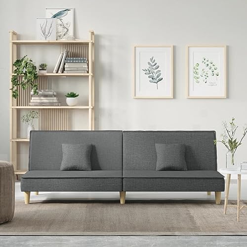ChicAbode Schlafsofa Sofabett Gästesofa Schlafcouch Schlafsofa Bettsofa Couch für Wohnzimmer Dunkelgrau Stoff ChicAbode Schlafsofa Sofabett Gästesofa Schlafcouch Schlafsofa Bettsofa Couch für Wohnzimmer Dunkelgrau Stoff von ChicAbode