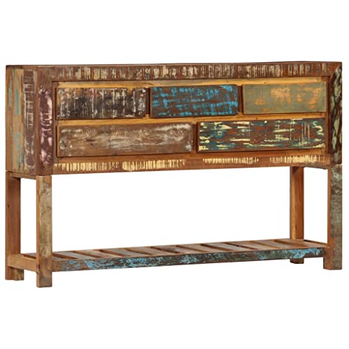 ChicAbode Sideboard 120x30x75 cm Altholz Massiv von ChicAbode