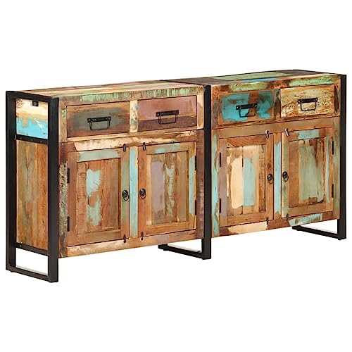 ChicAbode Sideboard 172x35x80 cm Altholz Massiv von ChicAbode