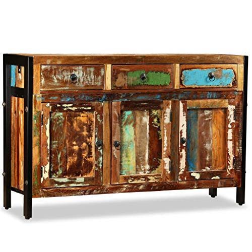 ChicAbode Sideboard Altholz Massiv 120x35x76 cm von ChicAbode