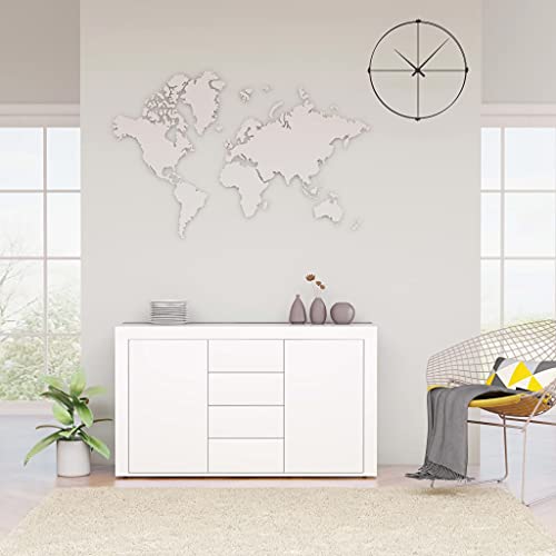 ChicAbode Sideboard Hochglanz-Weiß 120x36x69 cm Holzwerkstoff von ChicAbode