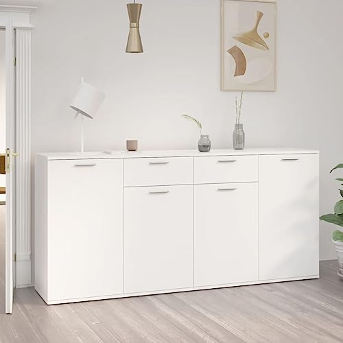 ChicAbode Sideboard Weiß 160x36x75 cm Holzwerkstoff von ChicAbode