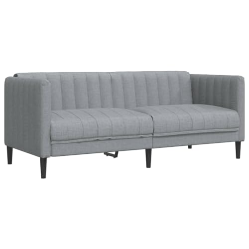 ChicAbode Sofa 2-Sitzer Hellgrau Stoff Zweisitzer Loungesofa Designsofa für Wohnzimmer, Couch Wohnzimmersofa von ChicAbode