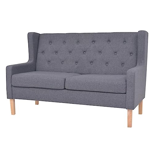 ChicAbode Sofa 2-Sitzer Stoff Stoffsofa Polstersofa Loungesofa Couch Polstermöbel Wohnzimmersofa Designsofa Grau von ChicAbode