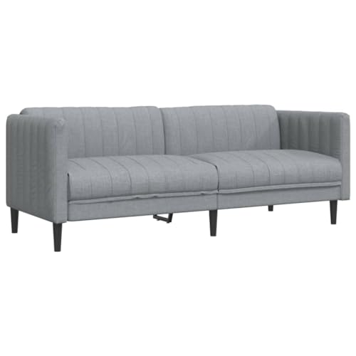 ChicAbode Sofa 3-Sitzer Hellgrau Stoff Polstersofa mit Stützbeinen, Dreisitzer Loungesofa Designsofa für Wohnzimmer, Couch Wohnzimmersofa von ChicAbode