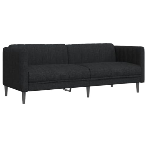 ChicAbode Sofa 3-Sitzer Schwarz Stoff Polstersofa mit Stützbeinen, Dreisitzer Loungesofa Designsofa für Wohnzimmer, Couch Wohnzimmersofa von ChicAbode