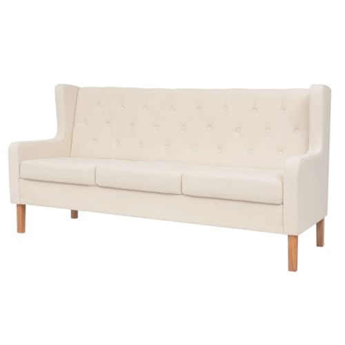 ChicAbode Sofa 3-Sitzer Stoff Stoffsofa Polstersofa Loungesofa Couch Polstermöbel Wohnzimmersofa Designsofa Cremeweiß ChicAbode Sofa 3-Sitzer Stoff Stoffsofa Polstersofa Loungesofa Couch Polstermöbel Wohnzimmersofa Designsofa Cremeweiß von ChicAbode