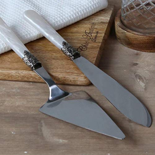 ChicAntique Tortenheber Kuchenmesser Dekor Perlmutt Look Vintage Nostalgie ChicAntique Tortenheber Kuchenmesser Dekor Perlmutt Look Vintage Nostalgie von ChicAntique