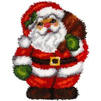 Weihnachtsmann Diy Hakenset Teppichstickerei Teppich Set Handarbeit Mit Häkelnadeln Basteln Shaggy Latch Kits Für Erwachsene/Kinder von ChicDesignStyle