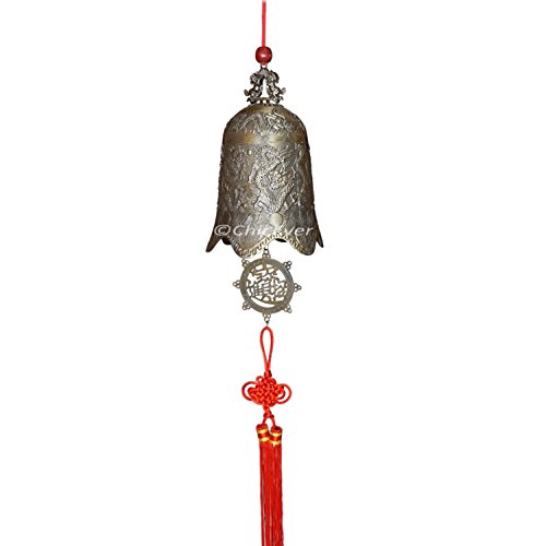 Große chinesische Glocke L70cm mit Drachen in Antik-Look Deko 4172 von ChicEver
