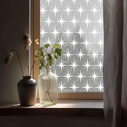 ChicSkin wiederverwendbar fensterfolie Blickdicht Sternenexplosion fensterfolie sichtschutz fensterfolie milchglas statische fensterfolie Wohnzimmer Schlafzimmer Büro milchglasfolie fensterdekoration von ChicSkin