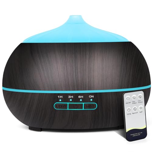 Aroma Diffuser Ultraschall Luftbefeuchter: 500ML Diffuser für Ätherische Öle mit Fernbedienung Aromatherapie Öle Diffuser Duftöl Diffuser Elektrisch Raumbefeuchter Duftlampe für Haus Schlafzimmer Büro Aroma Diffuser Ultraschall Luftbefeuchter: 500ML Diffuser für Ätherische Öle mit Fernbedienung Aromatherapie Öle Diffuser Duftöl Diffuser Elektrisch Raumbefeuchter Duftlampe für Haus Schlafzimmer Büro von ChicSolis