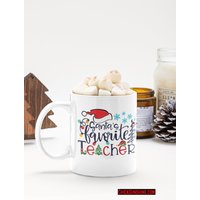 Weihnachts-Regenbogen-Lehrer-Kaffeebecher, Lehrerbecher, Lehrergeschenke, Lehrer-Dankesgeschenke, Süßes Geschenk Für Lehrer-Urlaub-Geschenk von ChicaSunshineShop