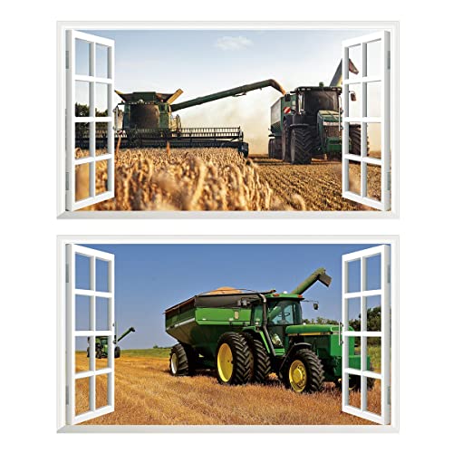 2Pcs Wandtattoo Traktor Trecker 3D Effekt XXL Farm Feld Landwirtschaft Wandaufkleber Fenster Selbstklebend für Junge Kinderzimmer v14 1000 mm breit x 600 mm tief (groß) 2Pcs Wandtattoo Traktor Trecker 3D Effekt XXL Farm Feld Landwirtschaft Wandaufkleber Fenster Selbstklebend für Junge Kinderzimmer v14 1000 mm breit x 600 mm tief (groß) von Chicbanners
