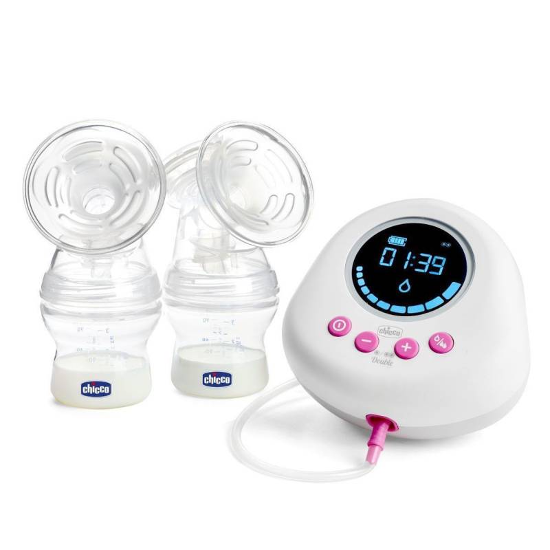Chicco Elektrische Doppelmilchpumpe Milchpumpe Stillpumpe Muttermilch Tragbar B-Ware von Chicco