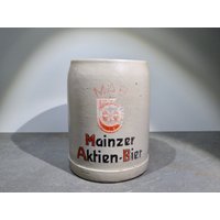 Bierkrug Mainzer Aktien-Bier 0, 25L Steingut von ChicdiLuisa