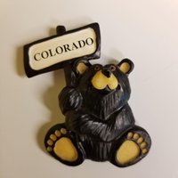Colorado State Sammelmagnet Wort Spell Out Urlaub Reise Memento Black Bear von ChickadillaJ