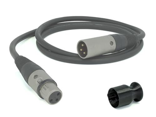 Chicken Cooper Abdeckung für XLR Kabel Buchse Stecker, schnelle sichere Handhabung, Mikrofon Stecker Schutz, Konzert Bühne Schutz Spritzwasser Schmutz Staub (XLR Female + Griff, 4, Stück) von Chicken Cooper