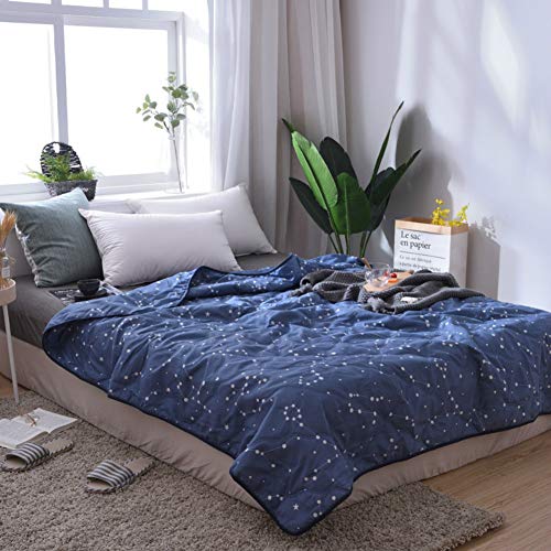 Chickw1 Schön Blatt Tagesdecke Bettüberwurf Gesteppt, Mikrofaser Tagesdecke Schlafzimmer Steppdecke Decke Überwurf Wohnzimmer Sofaüberwurf für Einzelbett Doppelbett (Konstellation,200x230cm) von Chickwin-Shop
