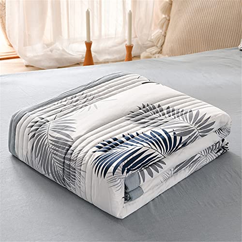 Chickwin1 Schön Blatt Tagesdecke Bettüberwurf Gesteppt, Mikrofaser Tagesdecke Schlafzimmer Steppdecke Decke Überwurf Wohnzimmer Sofaüberwurf für Einzelbett Doppelbett (Blatt,100 * 150cm) von Chickwin-Shop