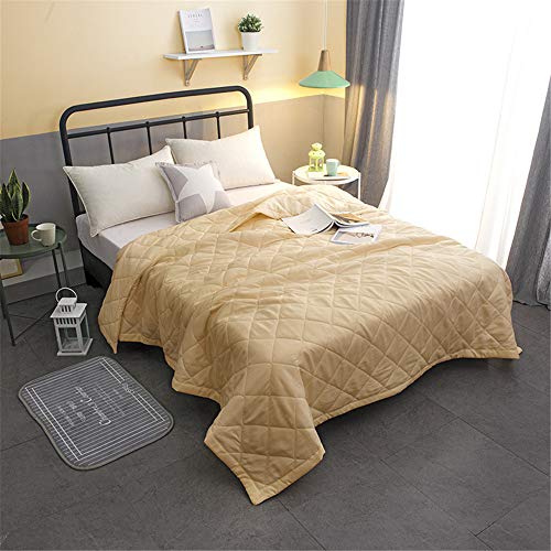 Chickwin Tagesdecke für Einzelbett Mädchen Teenager Tagesdecke Steppdecke Sofaüberwurf Wattiert und Gesteppt Bettüberwurf Kuscheldecke Decke Überwurf Überdecke (Kamel,180x200cm) von Chickwin -Shop