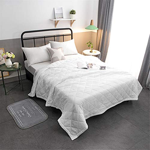 Chickwin Tagesdecke für Einzelbett Mädchen Teenager Tagesdecke Steppdecke Sofaüberwurf Wattiert und Gesteppt Bettüberwurf Kuscheldecke Decke Überwurf Überdecke (Weiß,200x230cm) von Chickwin -Shop