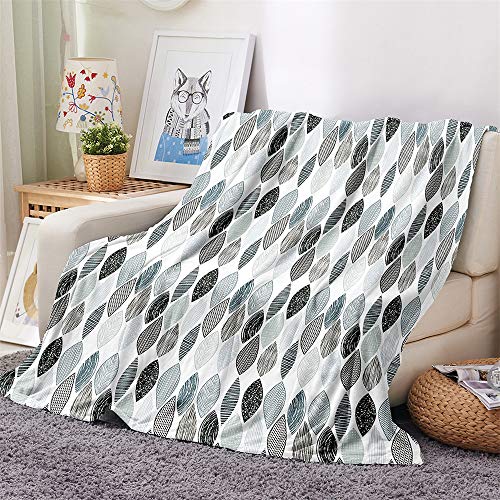 Chickw1 Flanelldecke Kuscheldecke, Geometrie Super Soft Weiche Wohndecke Warm Flauschige Decke TV-Decke Mikrofaserdecke Sofadecke oder Bettüberwurf Tagesdecke (Wassertropfen,180x200cm) von Chickwin