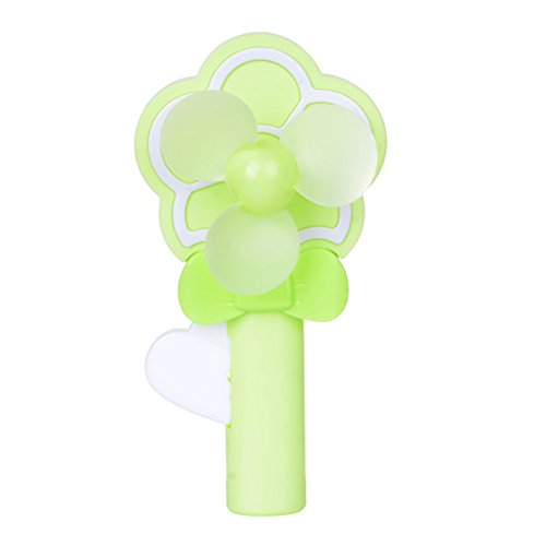 Chickw1 Sommer-Spaß Beweglicher Hand drücken Mini Handfächer Kinder Handbuch Kleine Spielzeug Fan (Grün(B)) von Chickwin