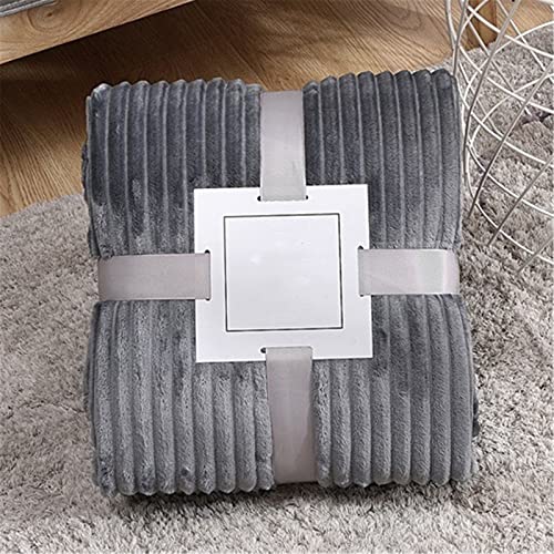 Chickwin Einfarbig Kuscheldecke Flauschige Warm Winter Flanelldecke Weiche Fleecedecke Wohndecke Couchdecke Sofaüberwurf Bettüberwurf TV Decke (100x150cm,Hellgrau) von Chickwin