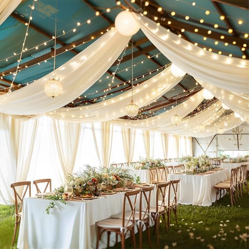 Chickwin Hochzeit Vorhang Hochzeitsbogen,1pc Anmut Tüll Querbehang,Freihanddeko Himmelbett Vorhänge,Stoff Transparent Voile Dekoration für Fotohintergrund Torbogen Hochzeitsdeko (Champagner,160x600cm) Chickwin Hochzeit Vorhang Hochzeitsbogen,1pc Anmut Tüll Querbehang,Freihanddeko Himmelbett Vorhänge,Stoff Transparent Voile Dekoration für Fotohintergrund Torbogen Hochzeitsdeko (Champagner,160x600cm) von Chickwin